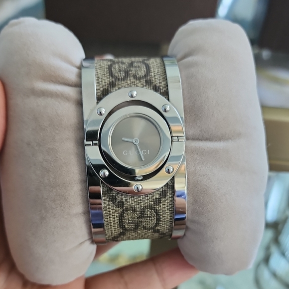 Gucci Accessories - Gucci Metallic and Patterned Timepiece